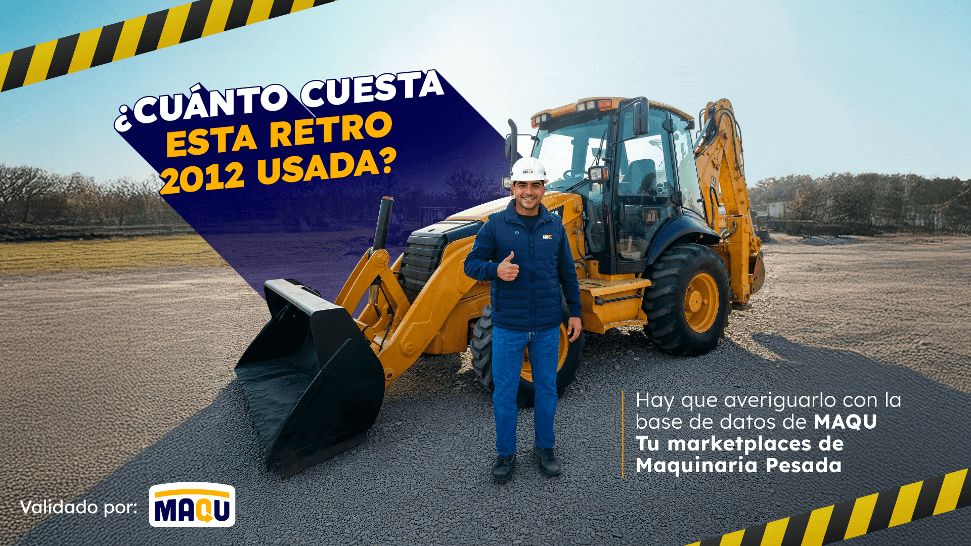 ¿Cuánto cuesta una retroexcavadora 2012 de segundo uso?