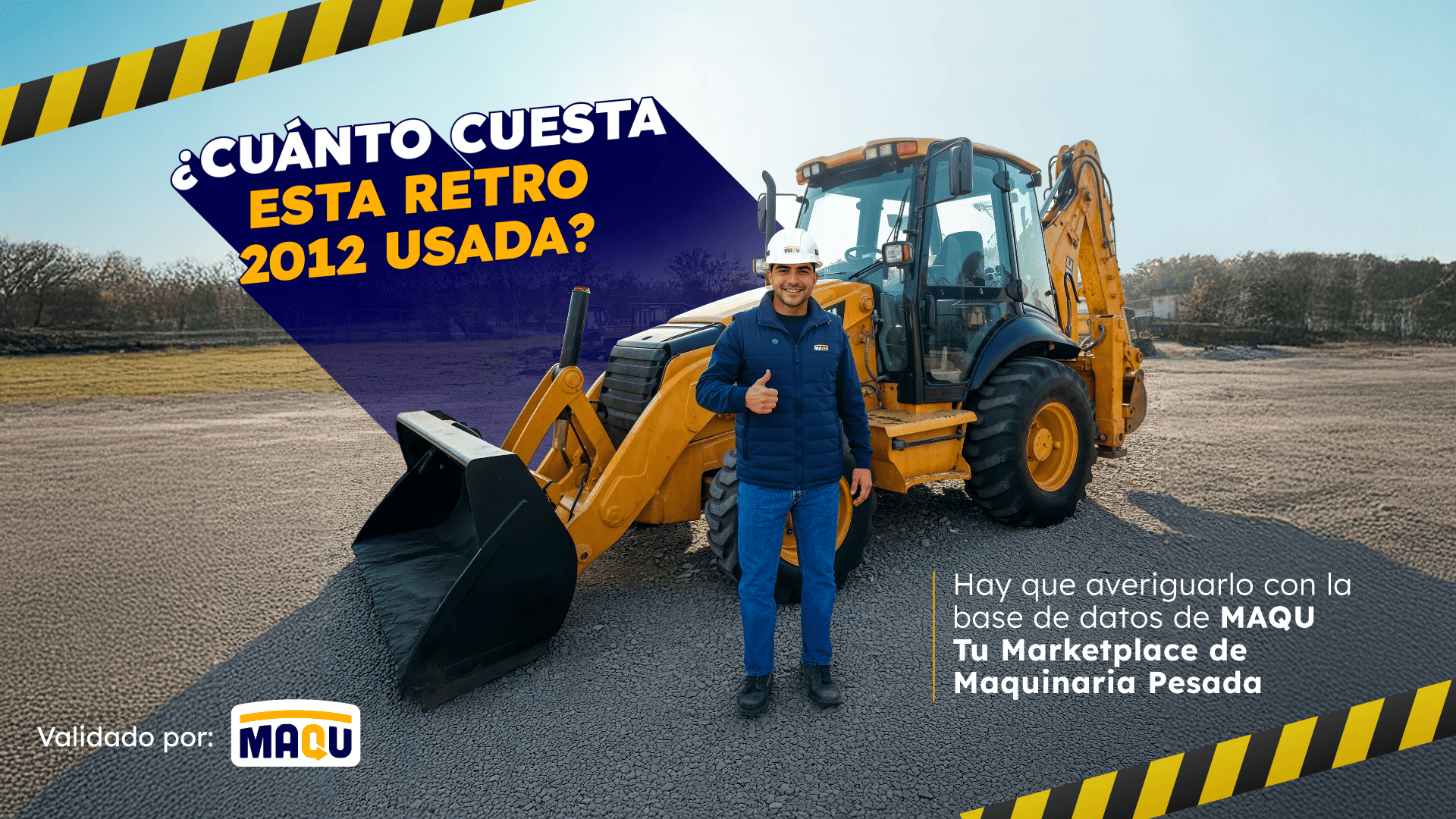 ¿Cuánto cuesta una retroexcavadora 2012 de segundo uso?